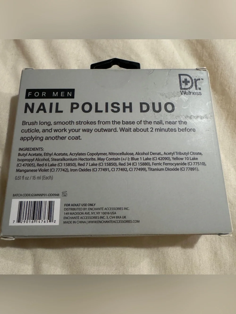 Dr. Wellness Nail Polish Duo - Navy & Black